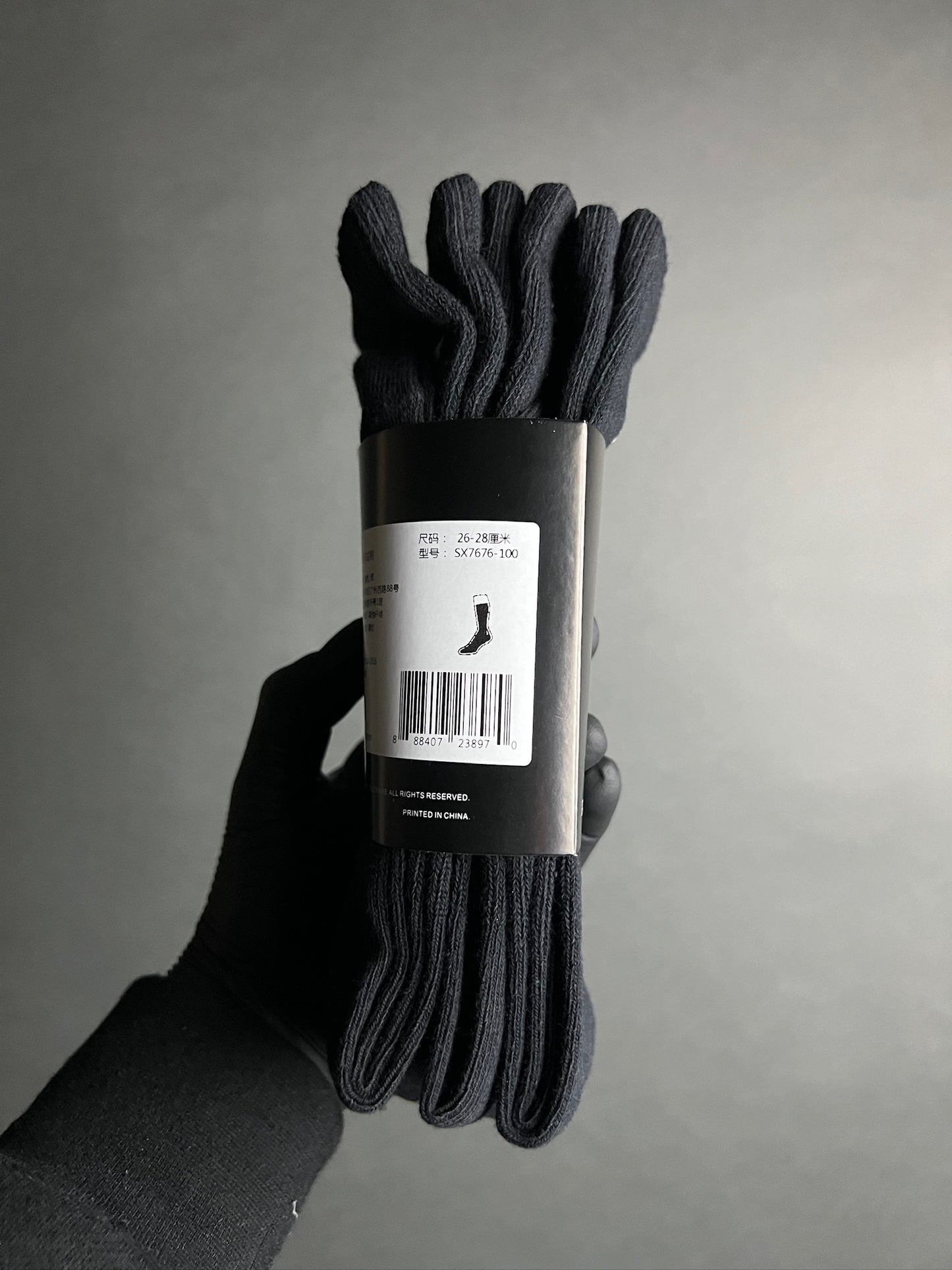 Calcetines Altos Negros